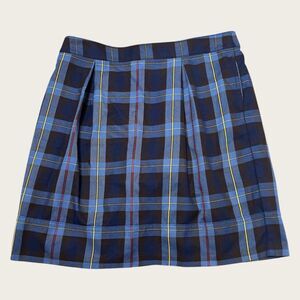 Lands’ End Blue, Yellow, Red, & Black Plaid Tartan Skorts Girls Size 16